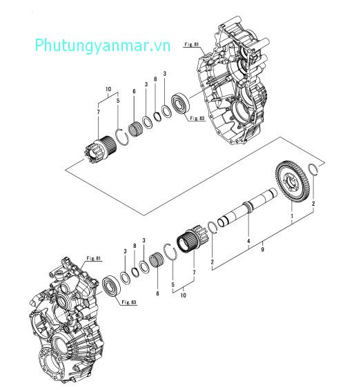 Trục ly hợp bên 